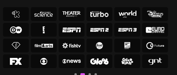 Logos de Canais Disponíveis